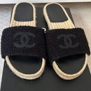 💯Authentic Chanel Espadrille Sandals